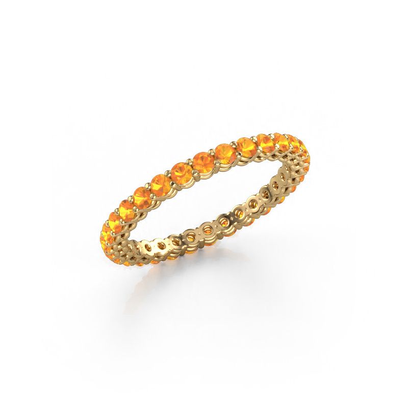 Stackable ring Michelle full 2.0 585 gold citrin 2 mm