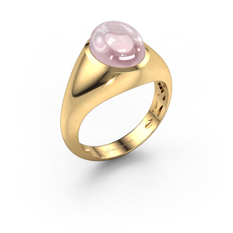 Ring Zaza 585 gold morganite champagne 10x8 mm