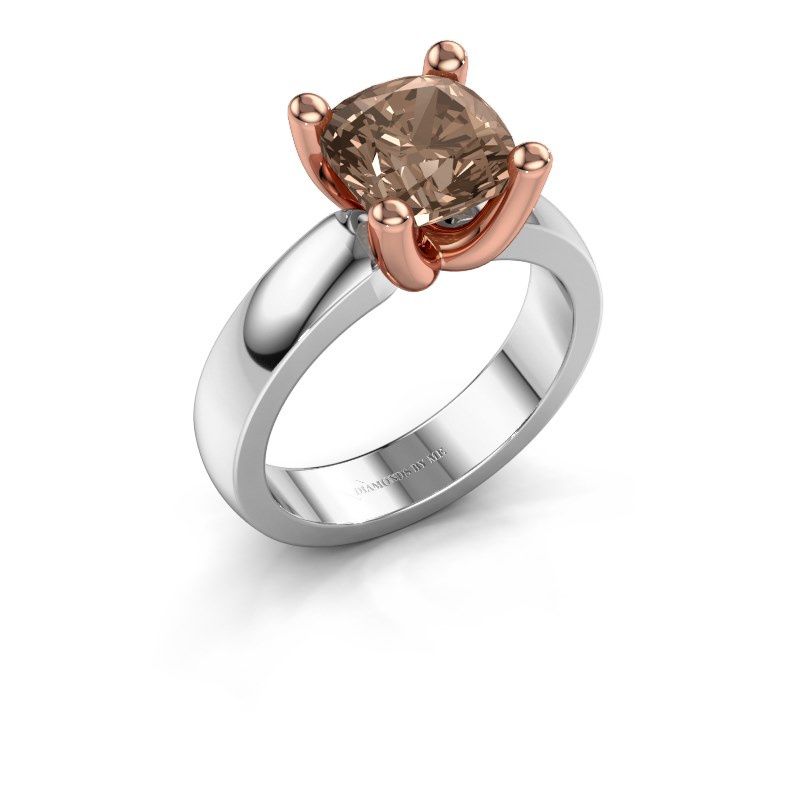 Afbeelding van Ring Clelia CUS<br/>585 witgoud<br/>bruine diamant 2.50 crt