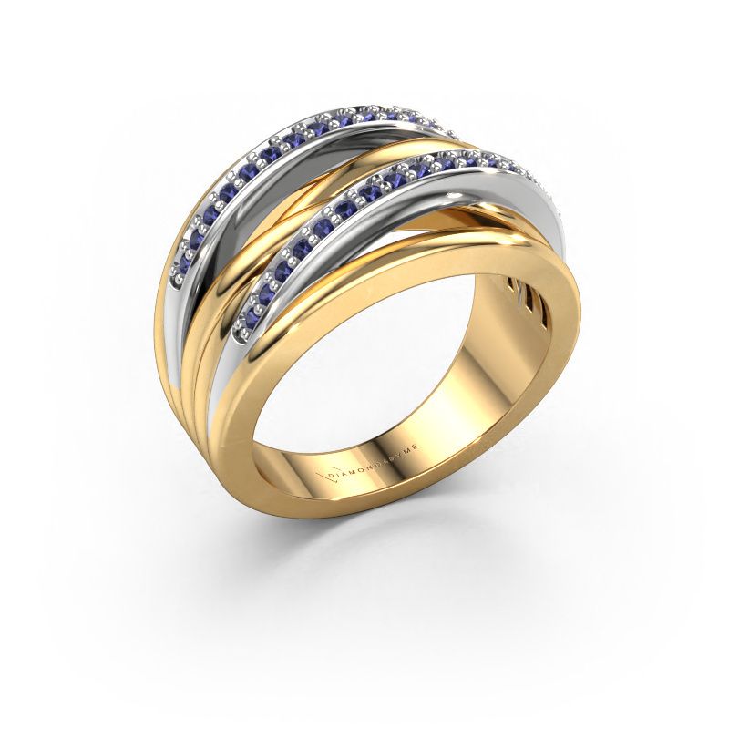 Ring Annabel 2 585 gold sapphire 1.2 mm