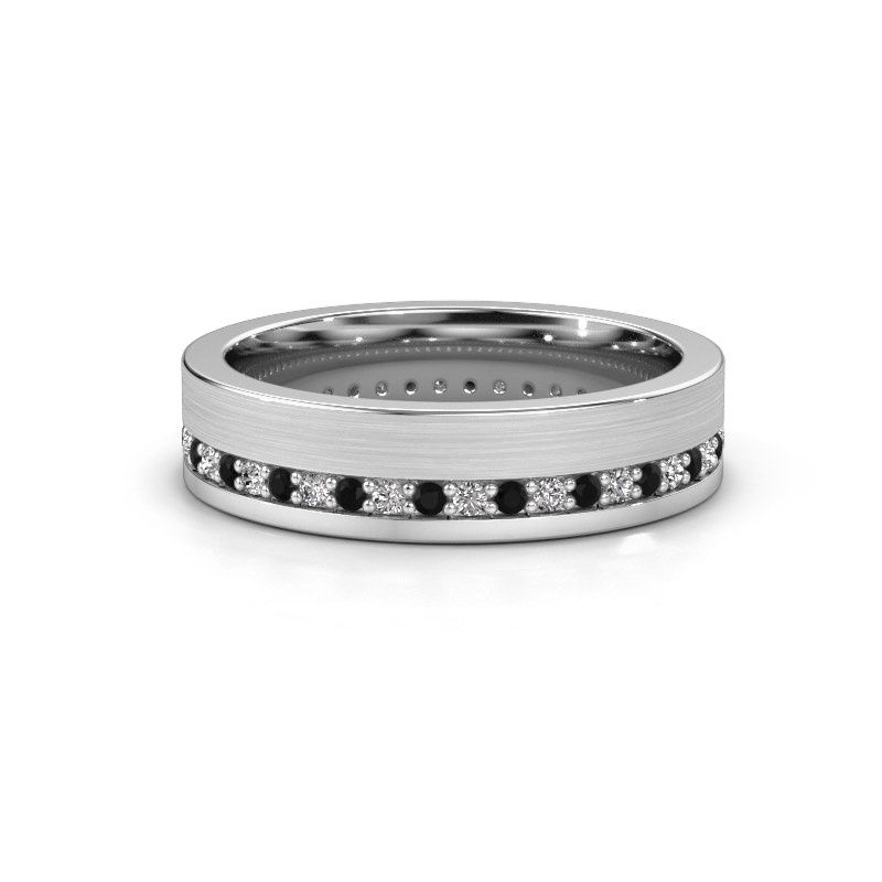 Afbeelding van Trouwring WH0303L15BPM 950 platina zwarte diamant 0.484 crt ±5x2 mm