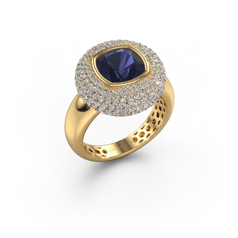 Ring Keshia 585 Gold Saphir 8 mm