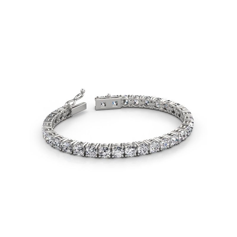 Tennis bracelet Shirley 5.0 diamond 585 white gold 15.50 crt