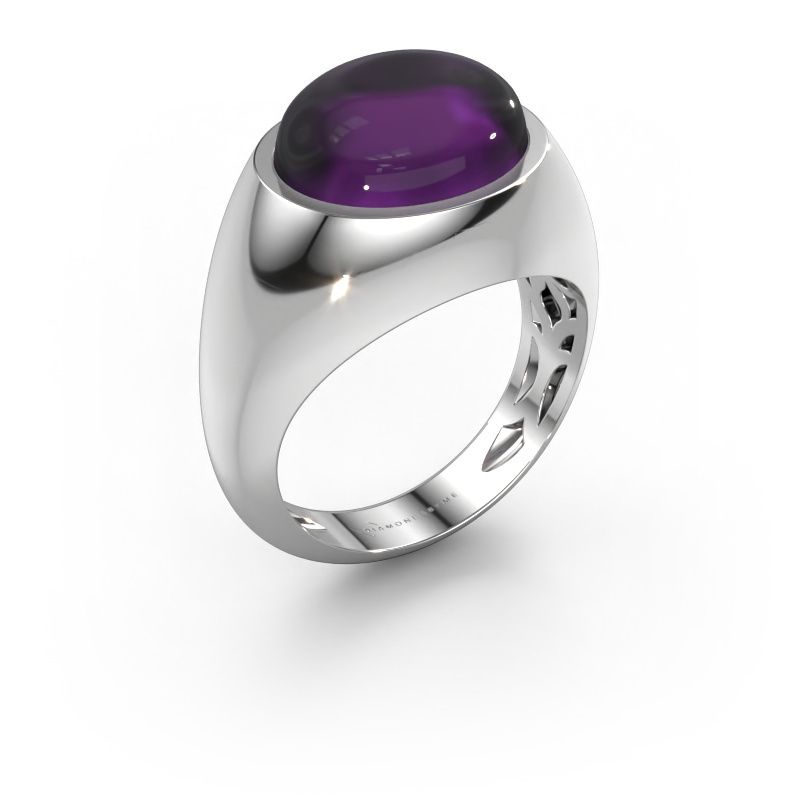 Ring Laurien 585 white gold amethyst 12x10 mm