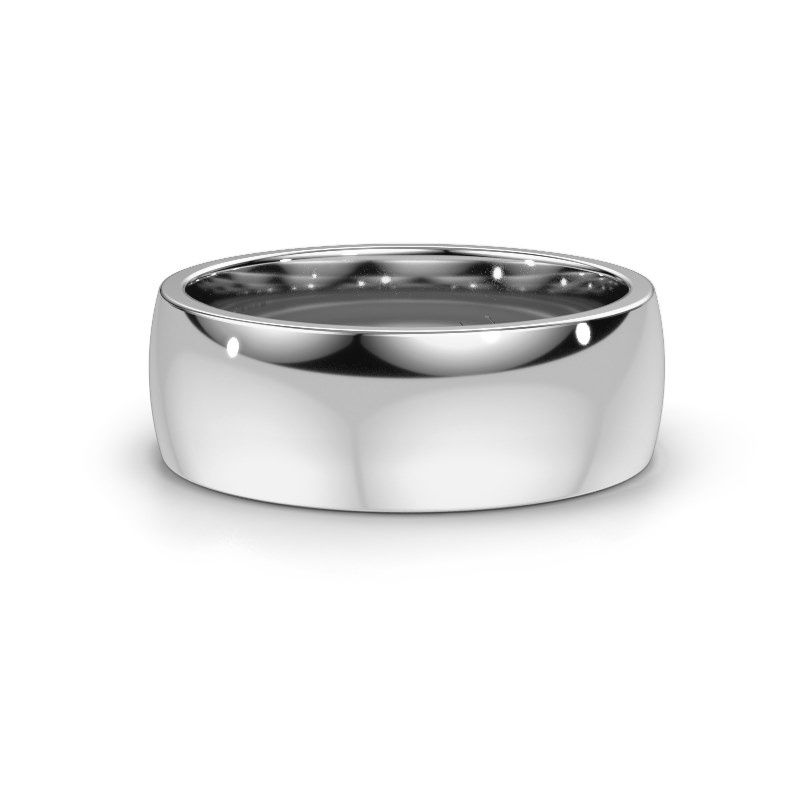 Afbeelding van Trouwring WH0100M28BP 585 witgoud ±8x2 mm