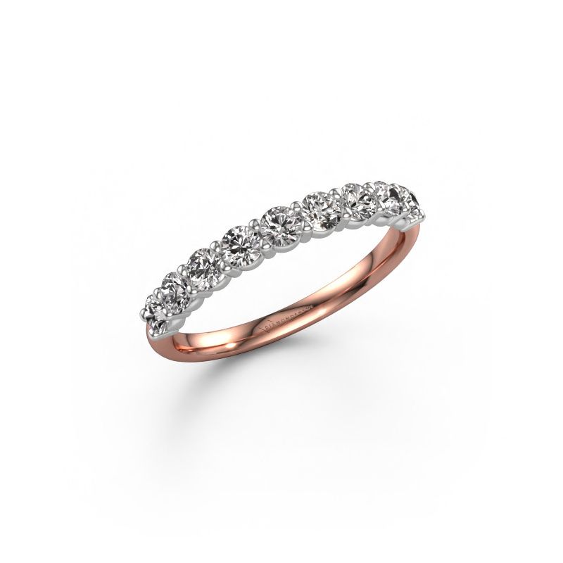 Ring Heddy Half 585 rose gold diamond 0.72 crt