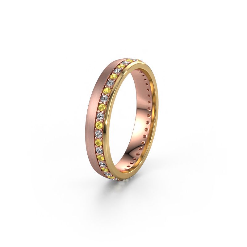 Alliance WH0303L24AM 585 or rose saphir jaune ±4x1.7 mm