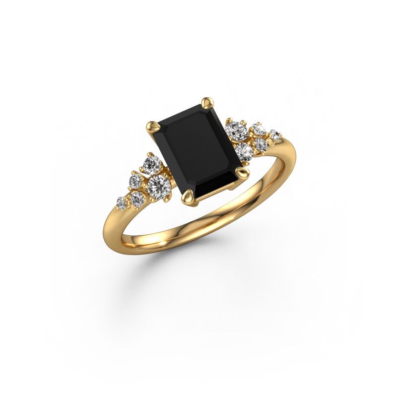 Ring Royce EME 585 gold black diamond 2.303 crt