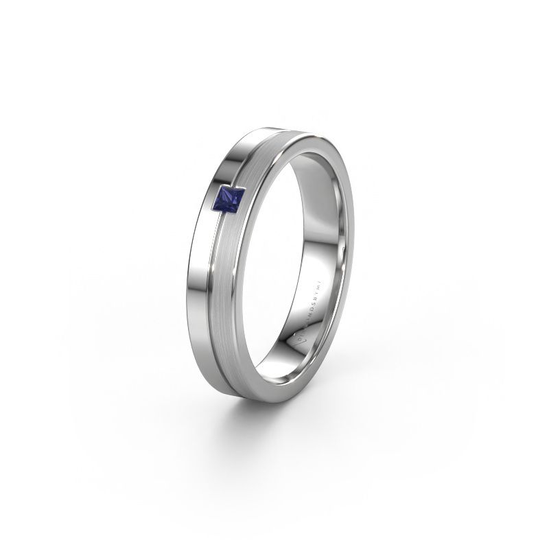 Wedding ring WH0201L14ASQPM 950 platinum sapphire ±0.16x0.07 in