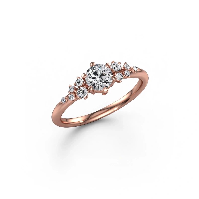 Engagement ring Royce RND 585 rose gold lab-grown diamond 0.50 crt