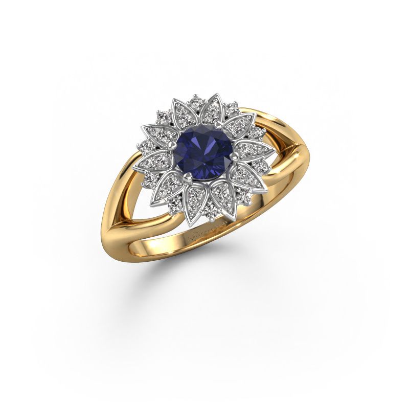 Ring Chasidy 1 585 Gold Saphir 5 mm