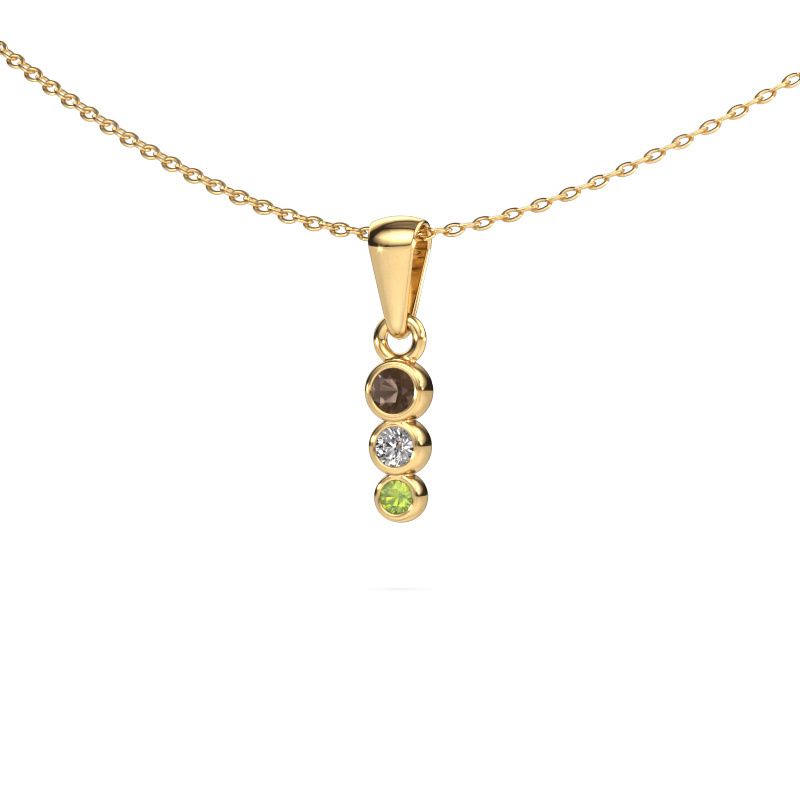 Anhänger Felica 585 Gold Rauchquarz 2.7 mm