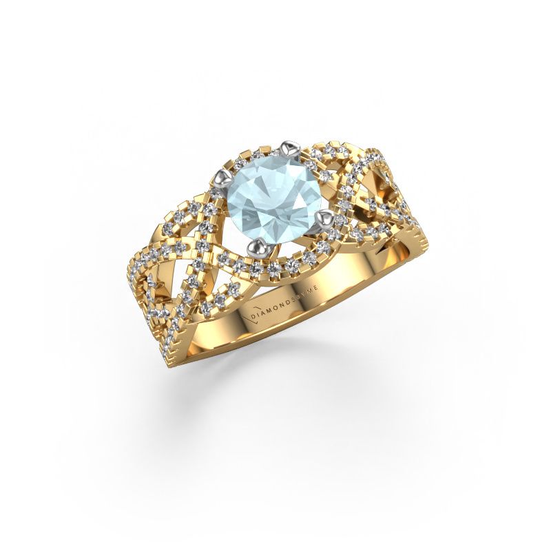 Ring Jeni 585 gold aquamarine 6.5 mm