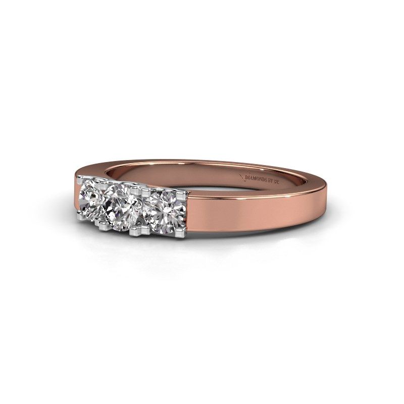 Afbeelding van Ring selina 1<br/>585 rosé goud<br/>Diamant 0.50 crt