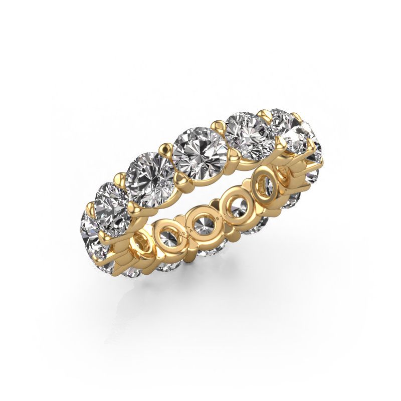 Bague Heddy rnd 5.0 585 or jaune diamant 7.00 crt