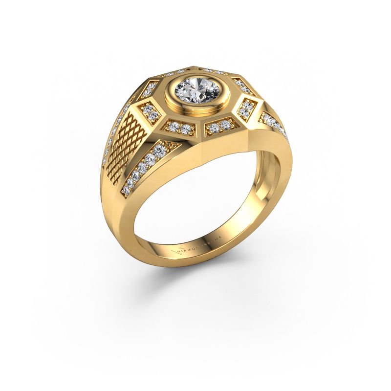 Men's ring Enzo 585 gold lab grown diamond 0.845 crt