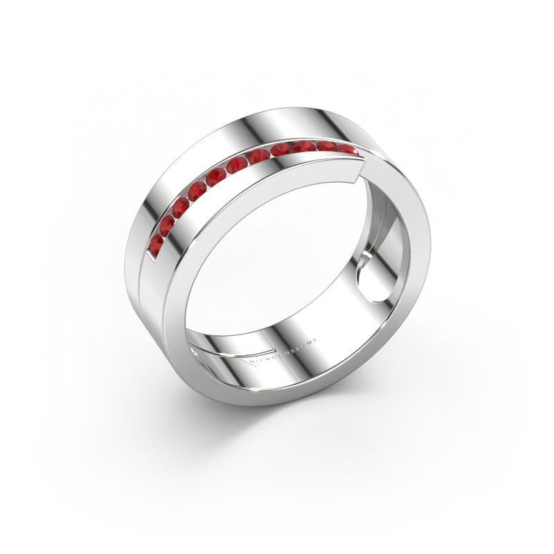 Ring Loma 585 white gold ruby 1.5 mm