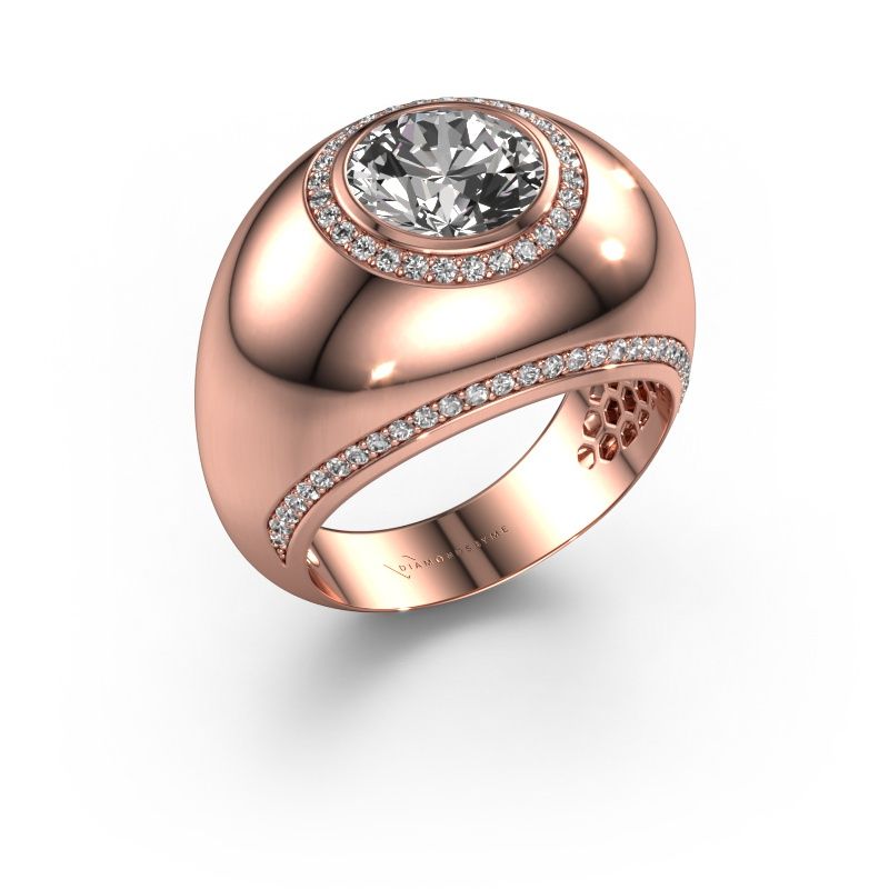 Ring Roxann 585 rose gold lab grown diamond 2.41 crt