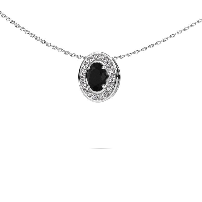 Kette Madelon 585 Weißgold Schwarz Diamant 0.78 crt