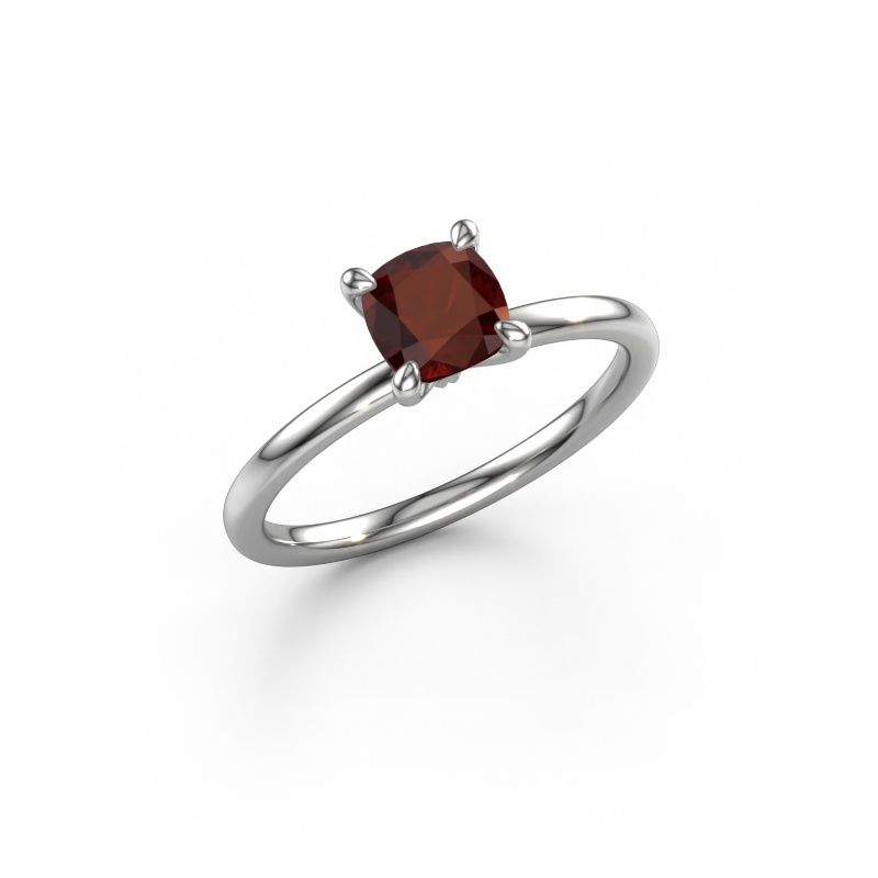 Verlovingsring Crystal CUS 1 585 witgoud granaat 5.5 mm