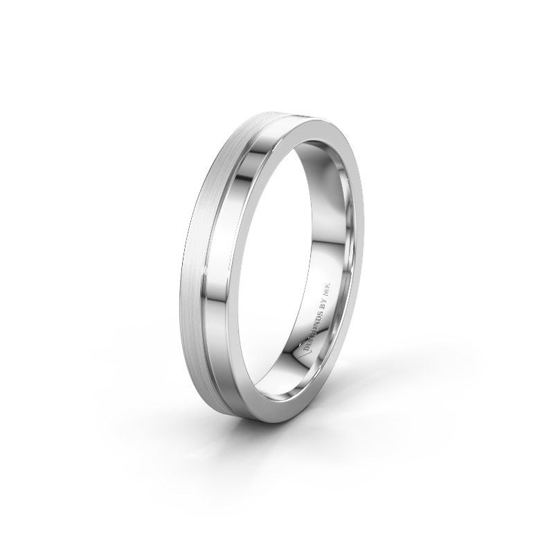 Image of Wedding ring WH0200M14BPM<br/>585 white gold ±4x2 mm