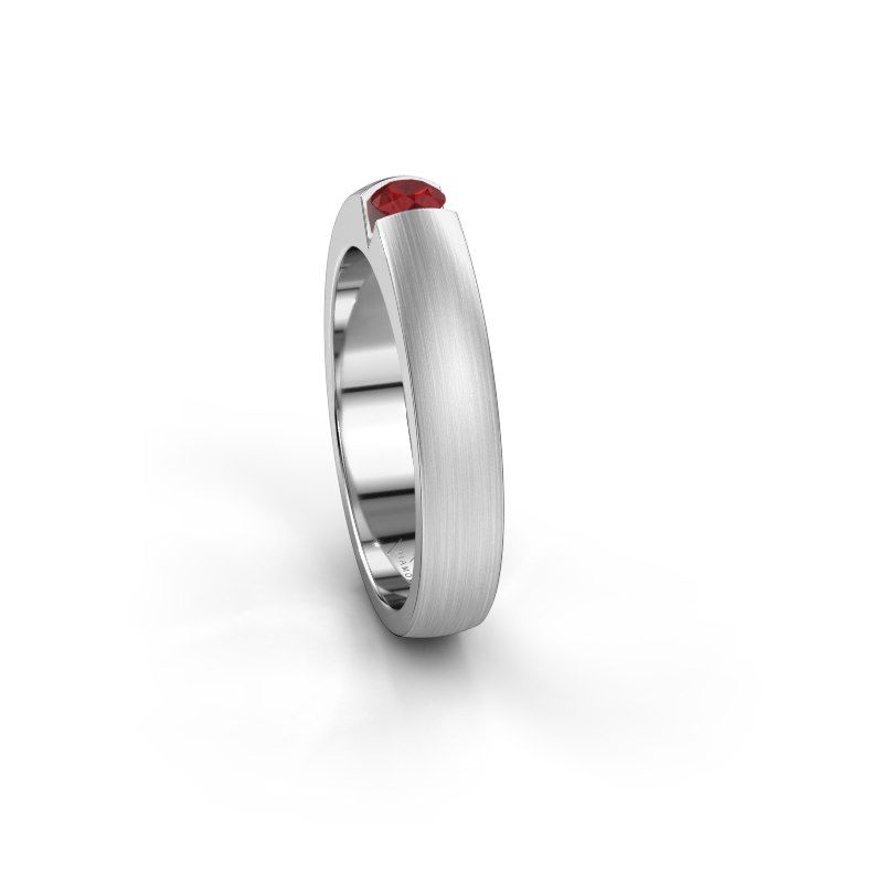 Image de Bague de fiançailles Theresia<br/>585 or blanc<br/>Rubis 3.4 mm