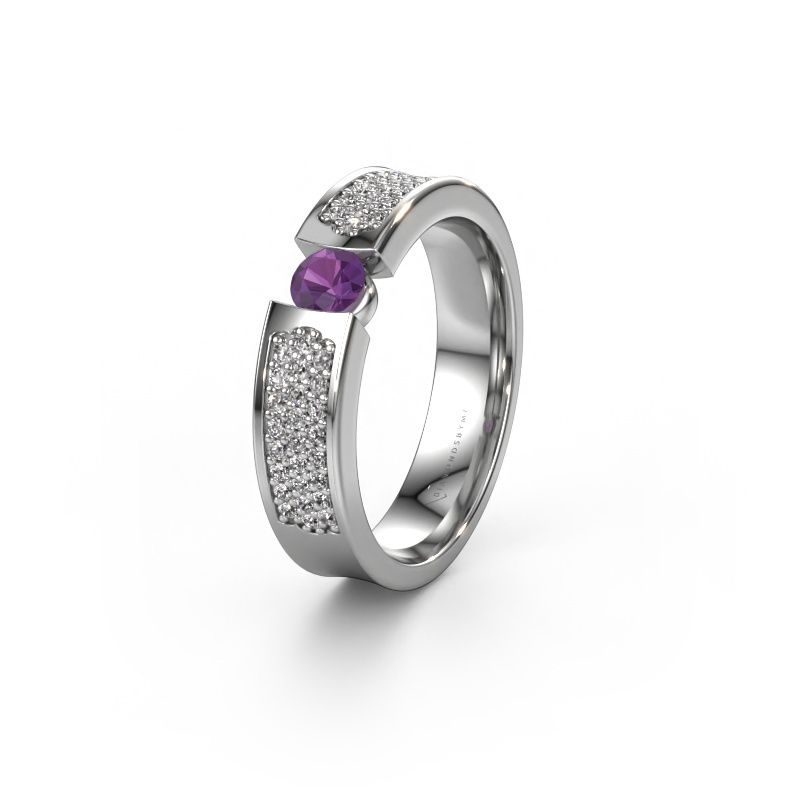 Ehering WH2100L 950 Platin Amethyst ±5x3 mm