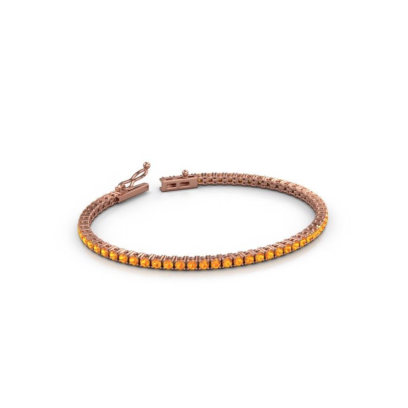 Tennisarmband Shirley 2.4 585 rosé goud 2.4 mm
