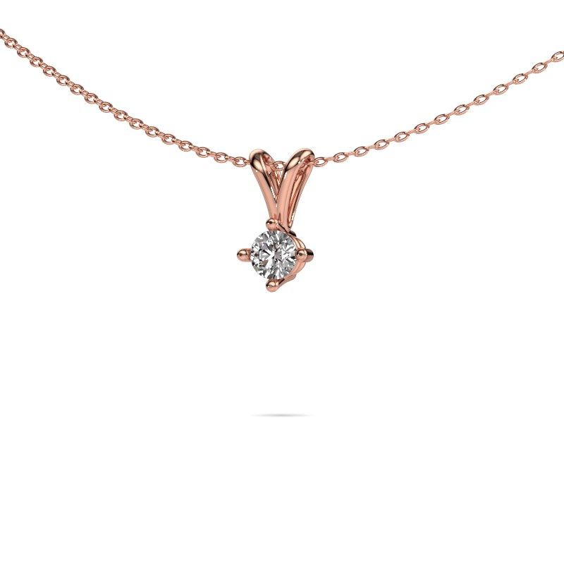 Anhänger Jannette 585 Roségold Diamant 0.25 crt