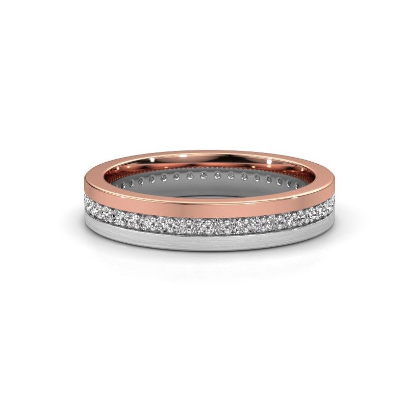 Image of Wedding ring WH0203L14BPM<br/>585 rose gold ±4x2 mm<br/>Zirconia 1.3 mm