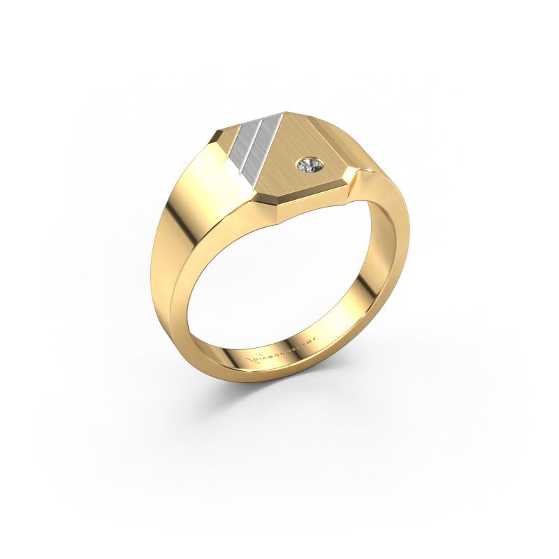 Siegelring Patrick 1 585 Gold Diamant 0.03 crt