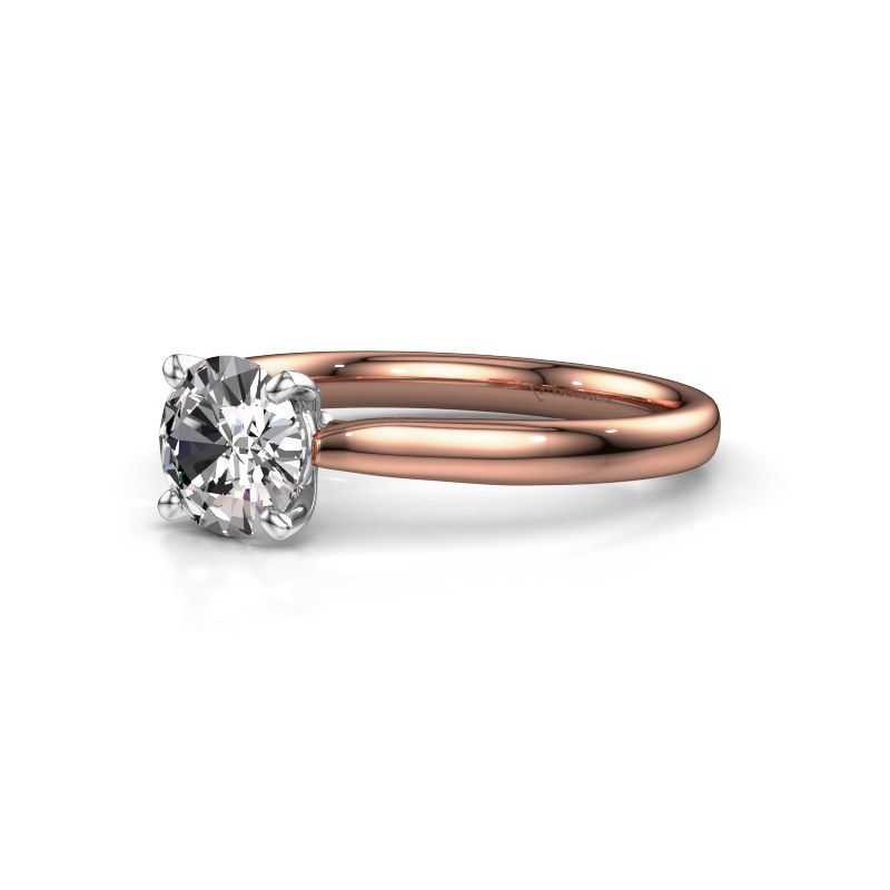 Afbeelding van Verlovingsring Mignon rnd 1 585 rosé goud diamant 1.00 crt