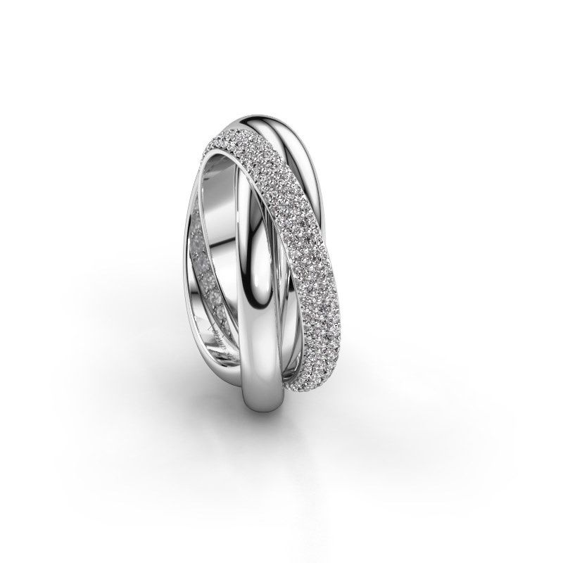 Image de Bague trinity 2<br/>950 platine<br/>Diamant 0.885 crt