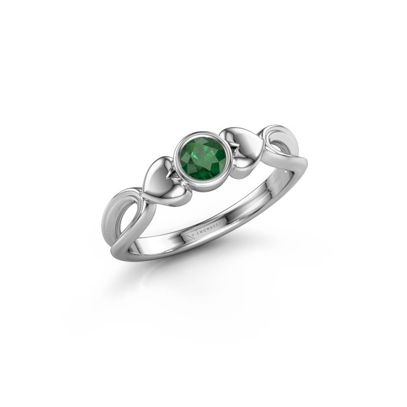 Image of Ring Lorrine 950 platinum emerald 4 mm