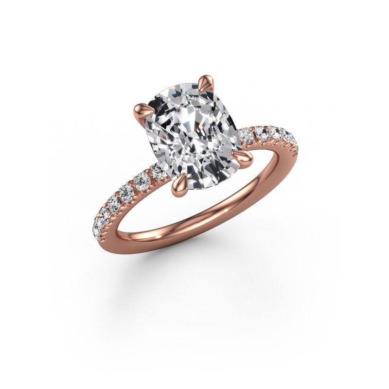 Engagement ring Crystal CSH 2 585 rose gold lab grown diamond 3.00 crt