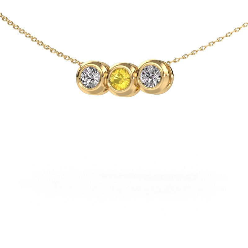 Kette Kim 3 585 Gold Gelb Saphir 4 mm