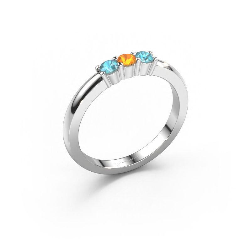 Ring Yasmin 3 585 white gold citrin 3 mm