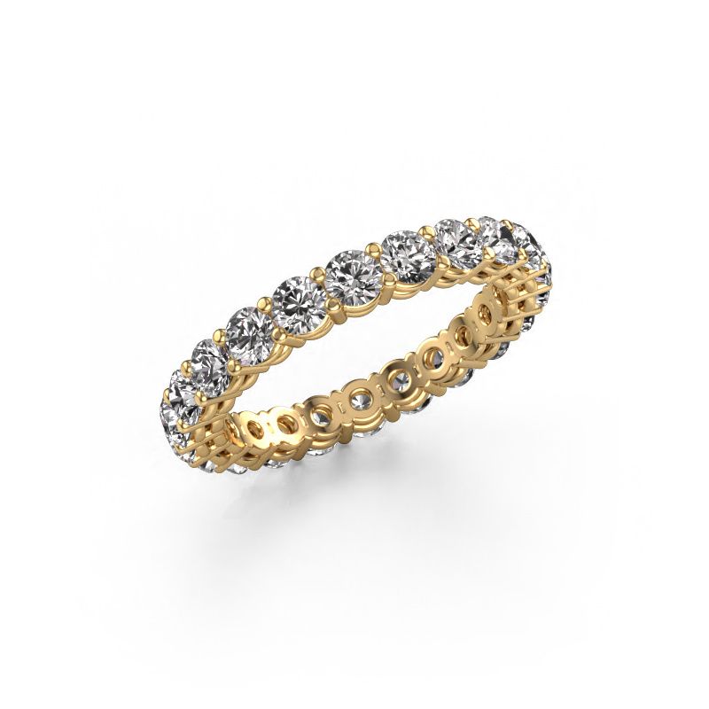 Stackable ring Michelle full 3.0 585 gold lab-grown diamond 2.20 crt