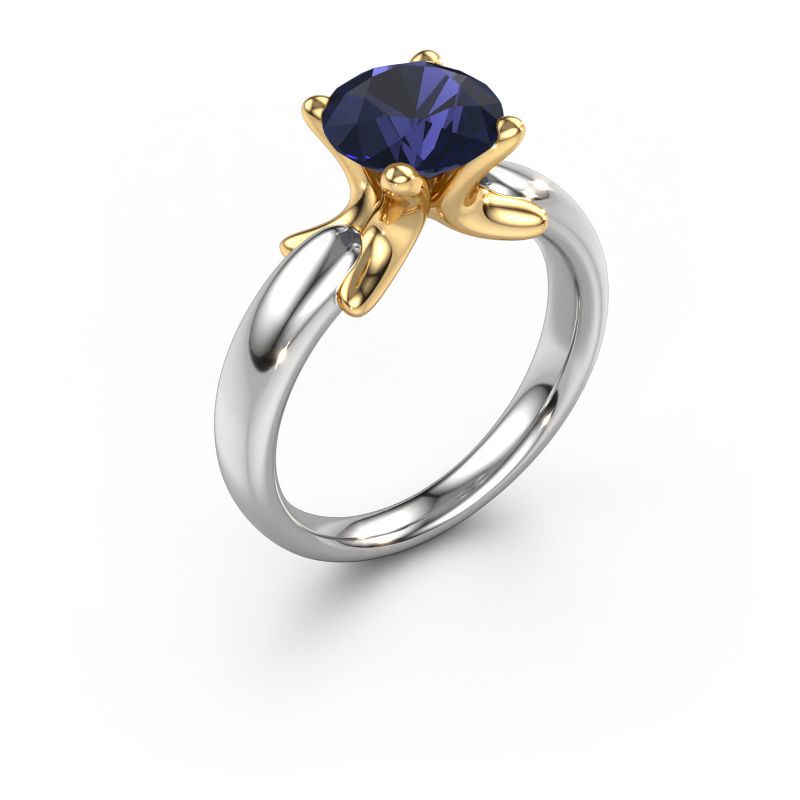 Ring Jodie 585 white gold sapphire 8 mm