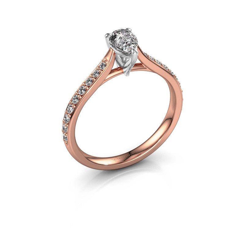 Afbeelding van Verlovingsring Mignon per 2 585 rosé goud diamant 0.689 crt