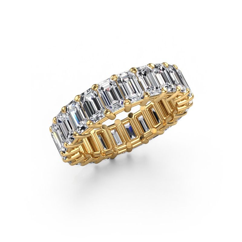 Ring Heddy EME 5x3 585 gold lab grown diamond 6.38 crt