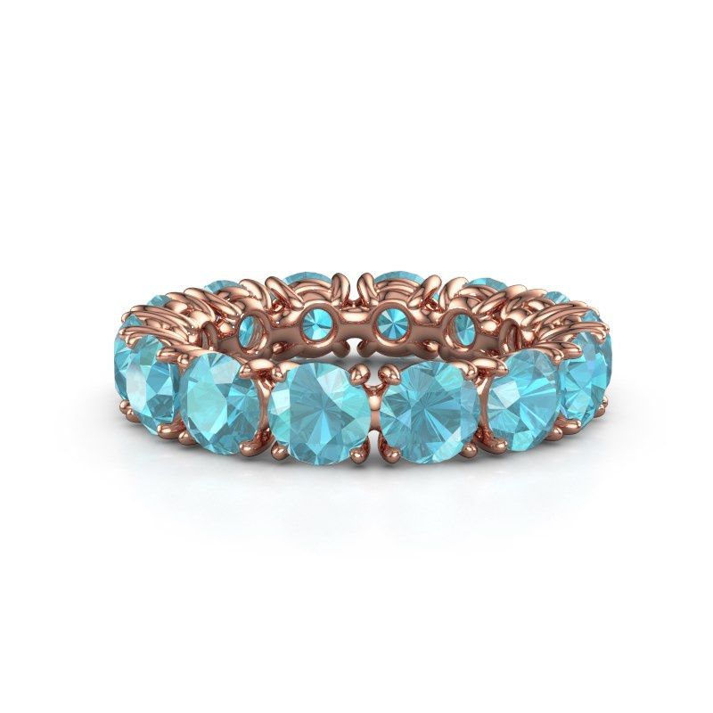 Bild von Ring vivienne 4.7<br/>585 Roségold<br/>Blau Topas 4.7 mm