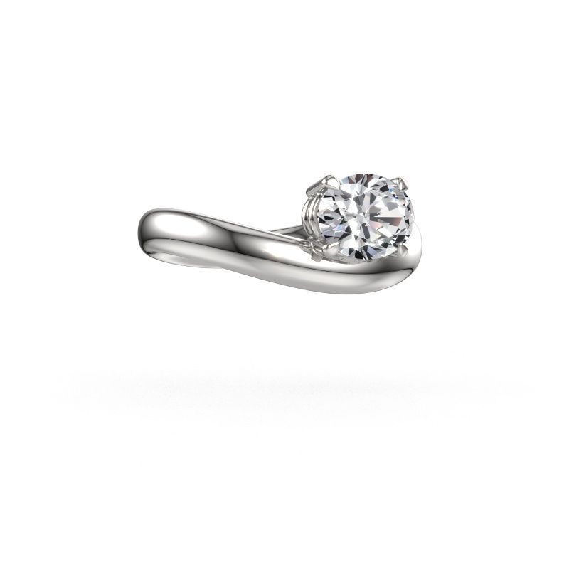 Verlobungsring Floor OVL 950 Platin Lab-grown Diamant 1.10 crt