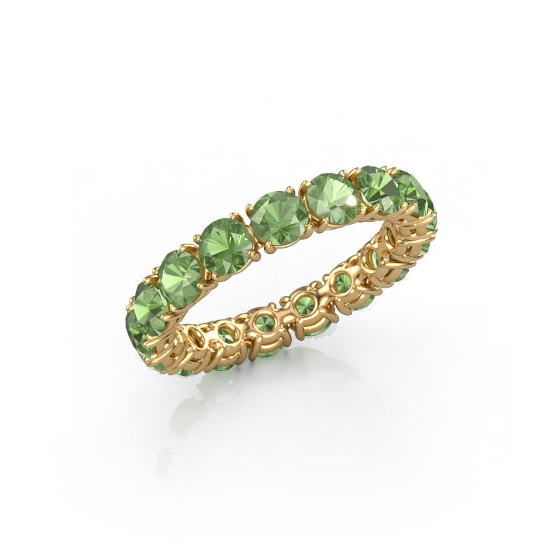Vorsteckring Vivienne 3.7 585 Gold Turmalin grün 3.7 mm