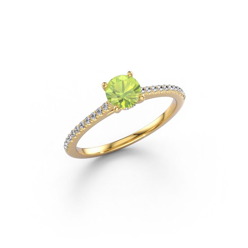 Engagement ring Sophie RND 585 gold peridot 5 mm