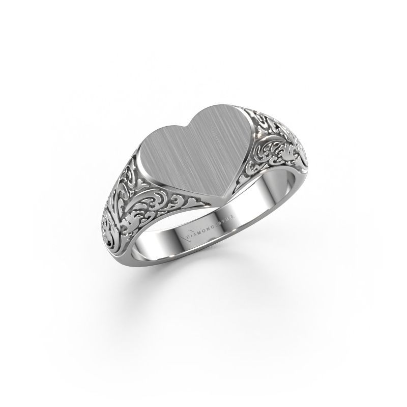 Signet ring Jaye 585 white gold