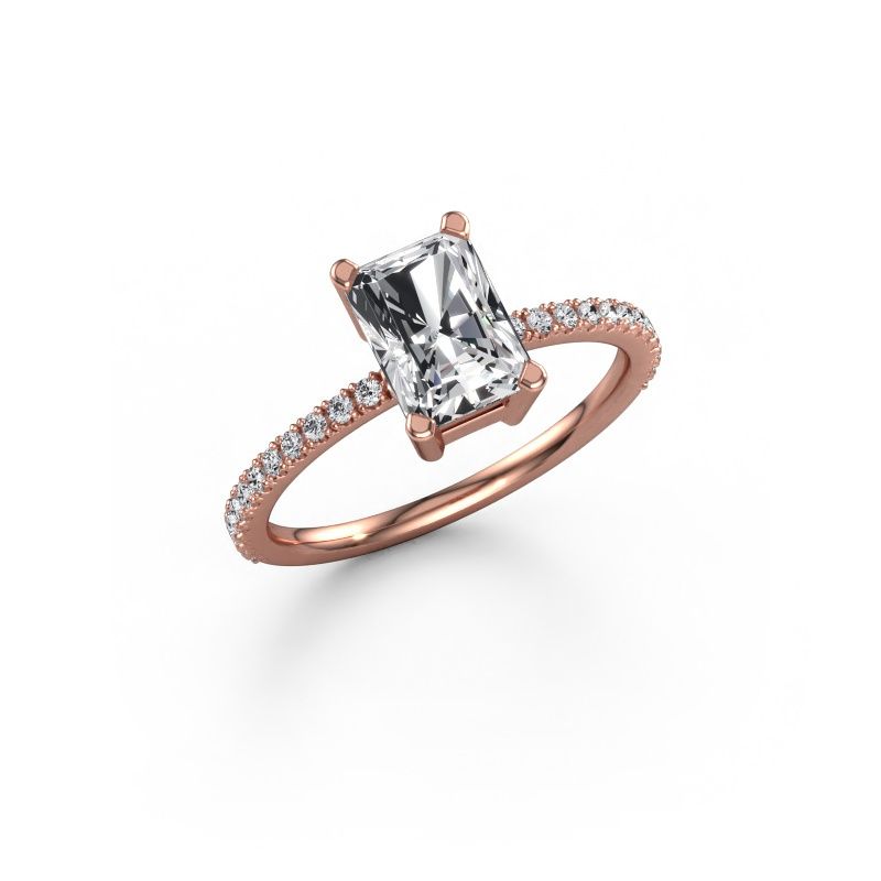 Verlobungsring Denita 2 RAD 585 Roségold Lab-grown Diamant 1.68 crt