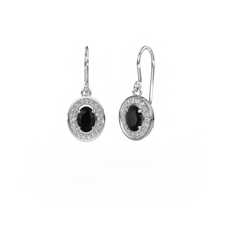 Ohrhänger Layne 1 585 Weißgold Schwarz Diamant 1.92 crt