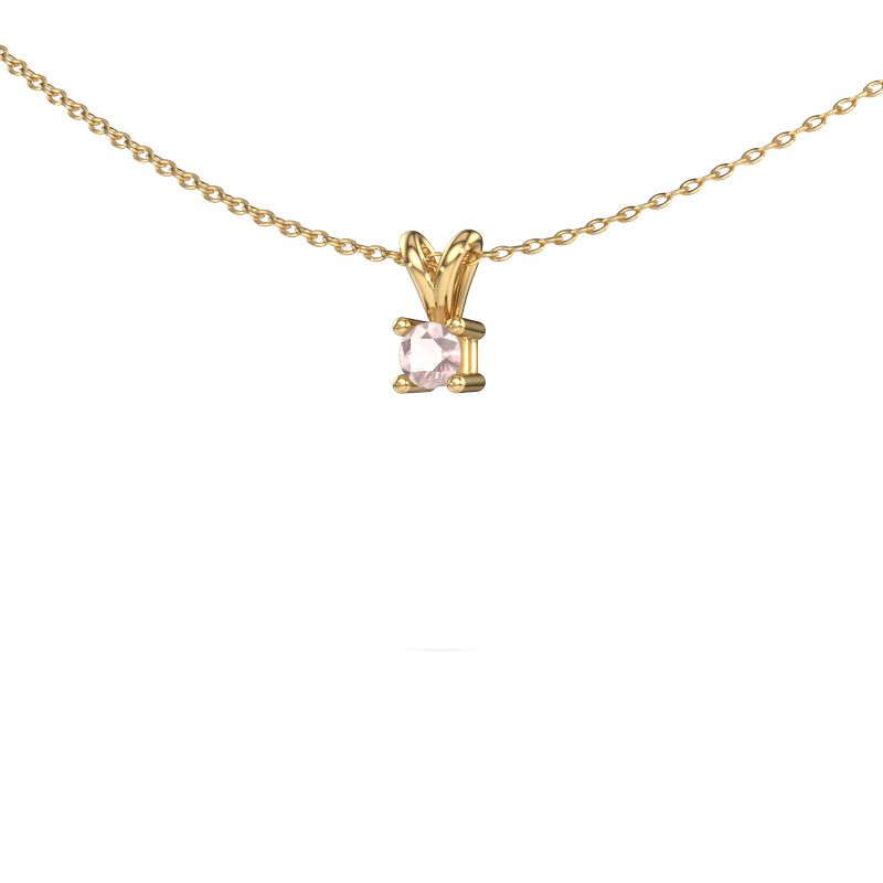 Necklace Eline 585 gold morganite champagne 5 mm