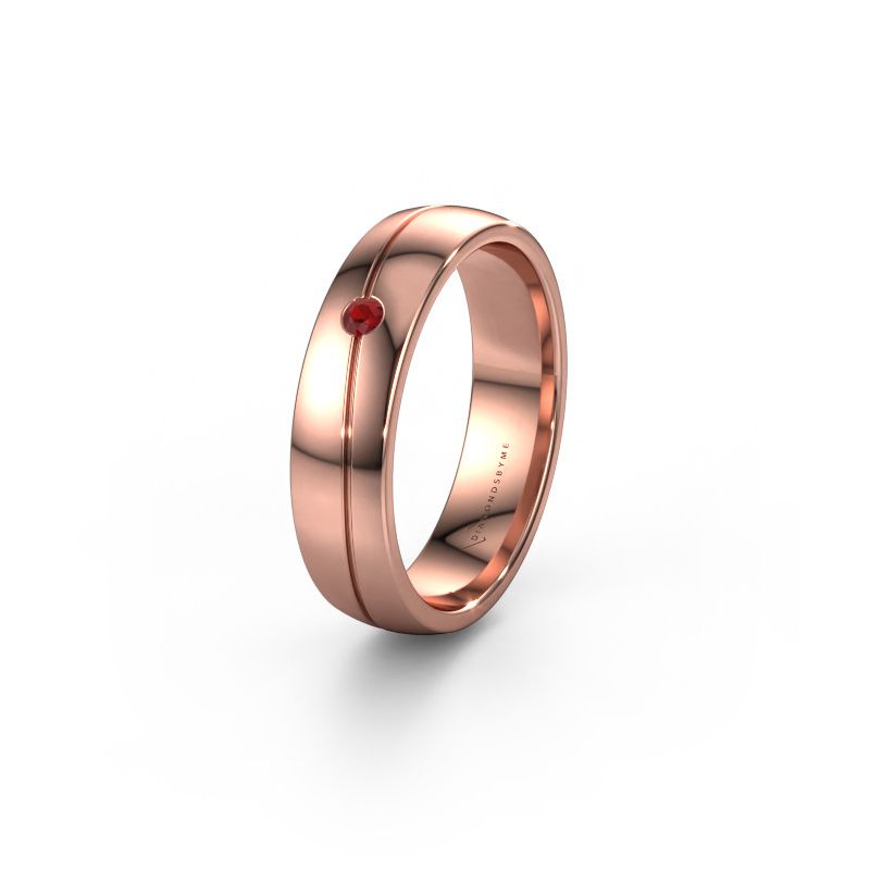 Ehering WH0901L25AP 585 Roségold Rubin ±5x1.7 mm